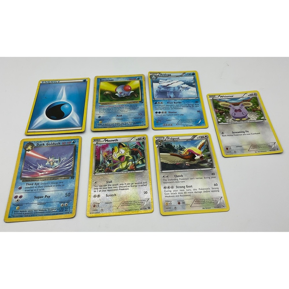 Pokemon Trading Card Lot Kids Unisex OS Multi Dark Golduck Pidgeot Meowth TCG
